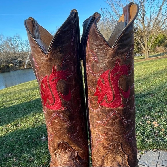 Washington State Cougars Gameday Boots Cowboy Boots - Picture 5 of 9